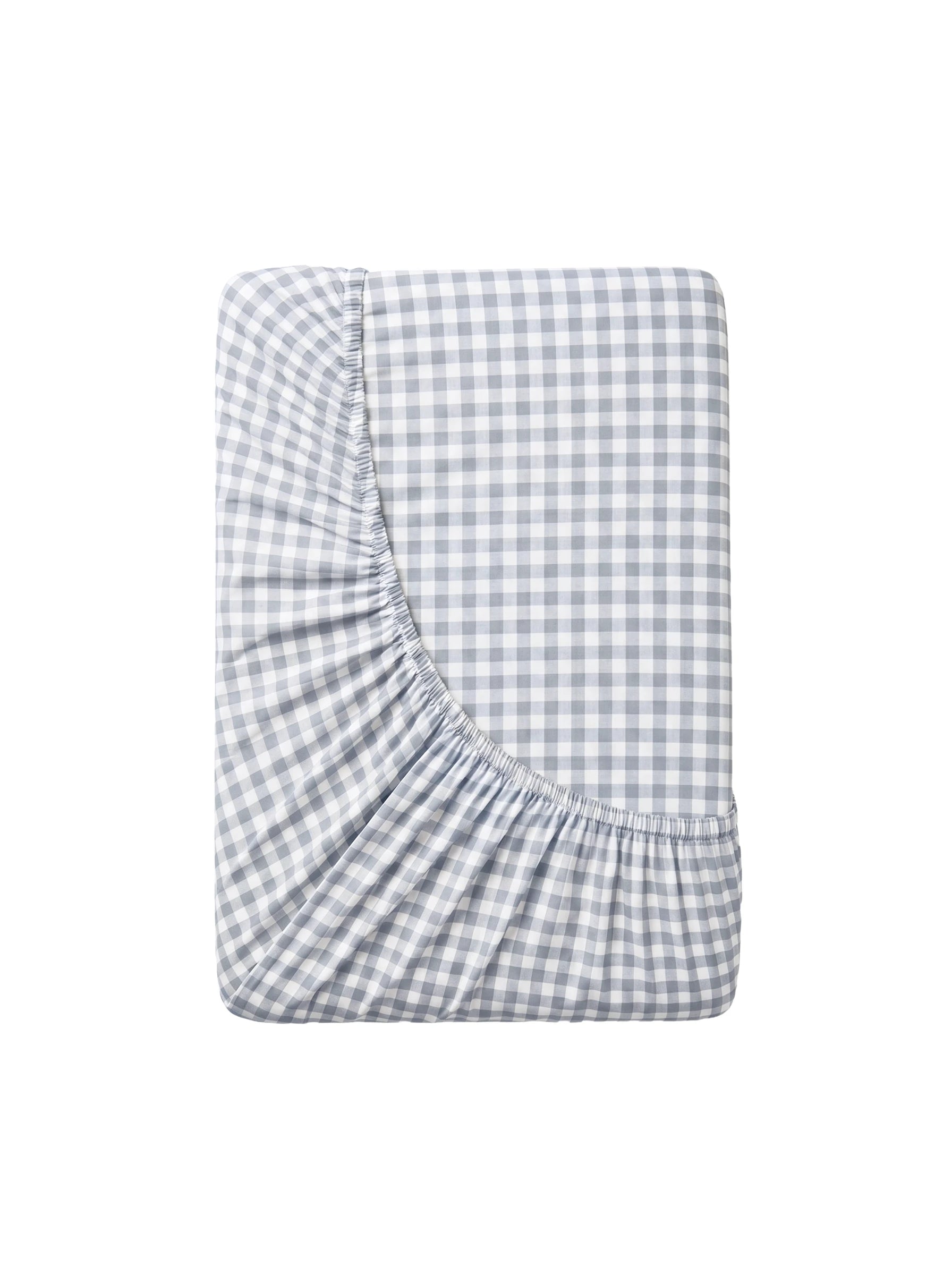 GINGHAM FITTED SHEET - VANILLA BERRY