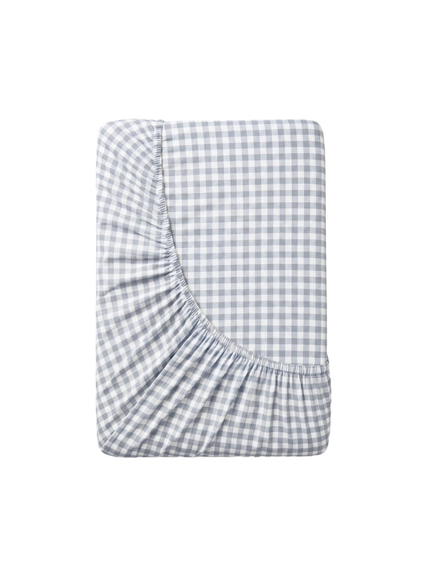 GINGHAM FITTED SHEET - VANILLA BERRY