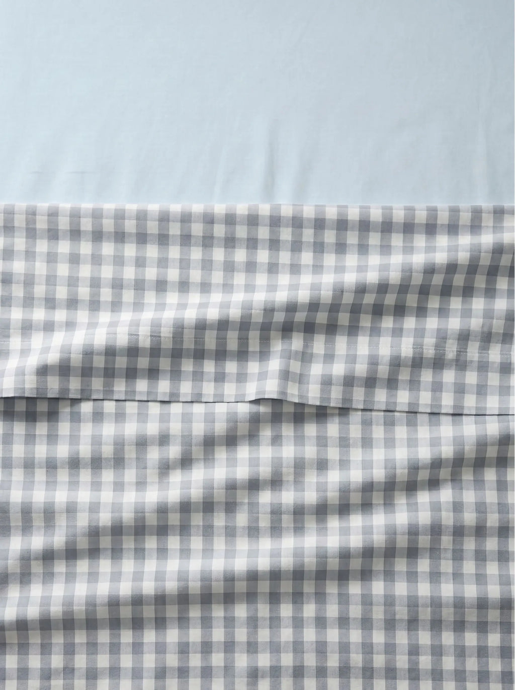 GINGHAM FLAT SHEET - VANILLA BERRY