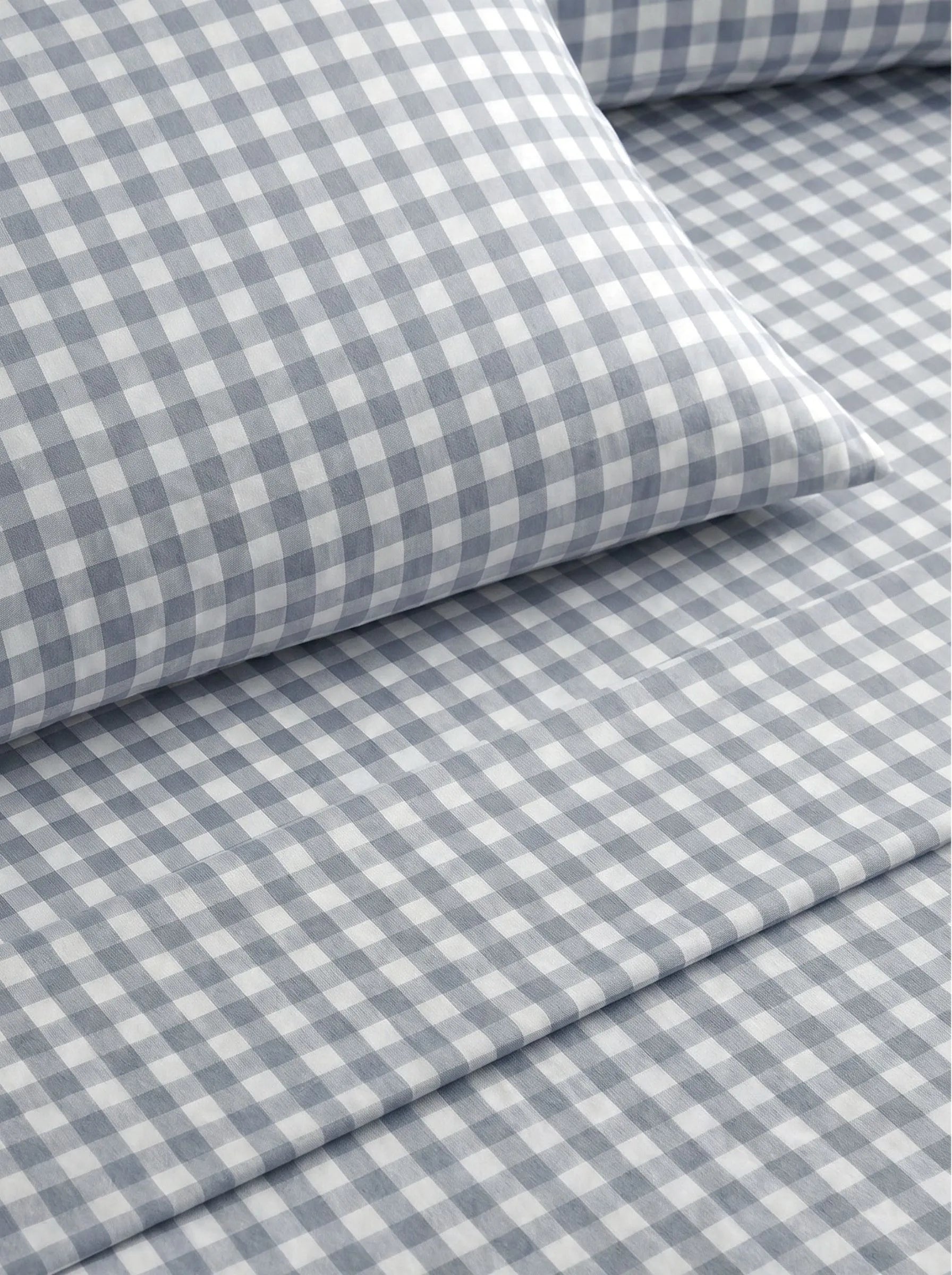 GINGHAM PILLOWCASE SET - VANILLA BERRY