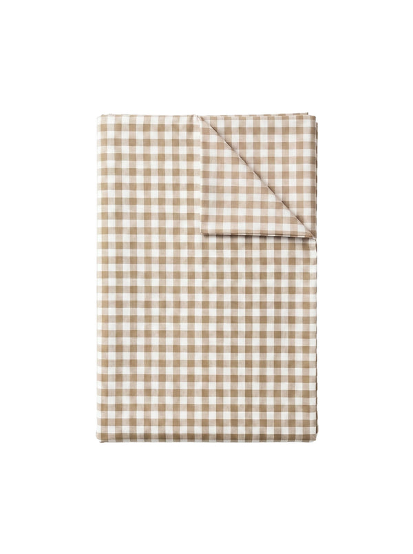 GINGHAM FLAT SHEET - ICED COFFEE