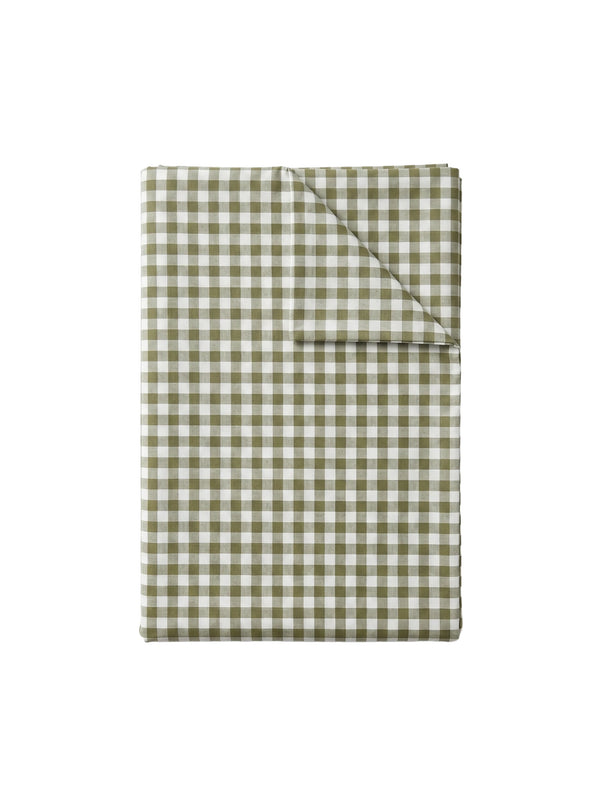 GINGHAM FLAT SHEET - MATCHA LATTE
