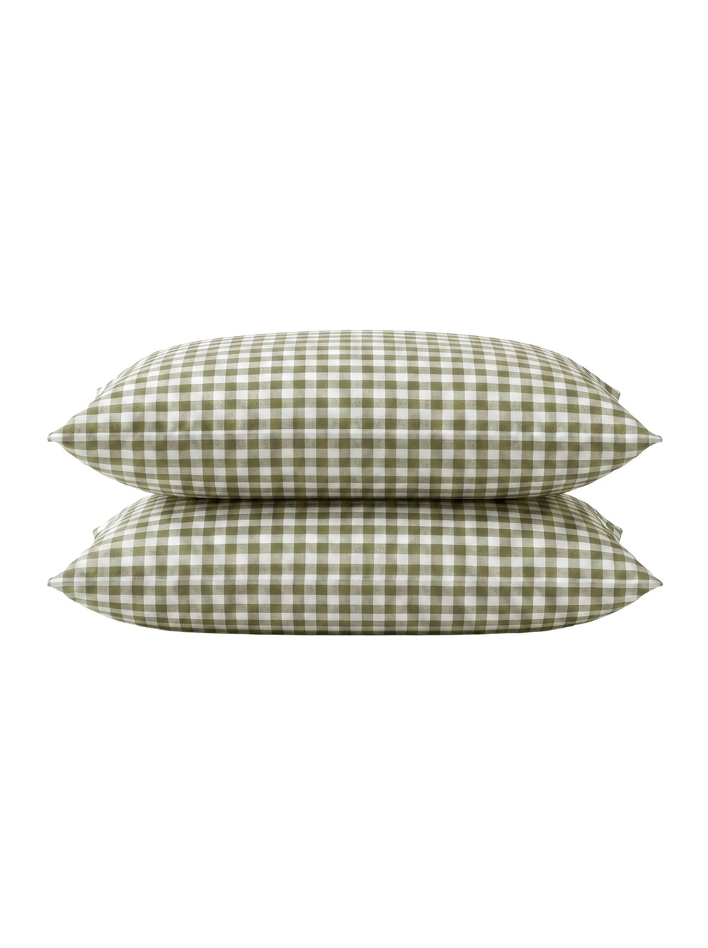 GINGHAM PILLOWCASE SET - MATCHA LATTE