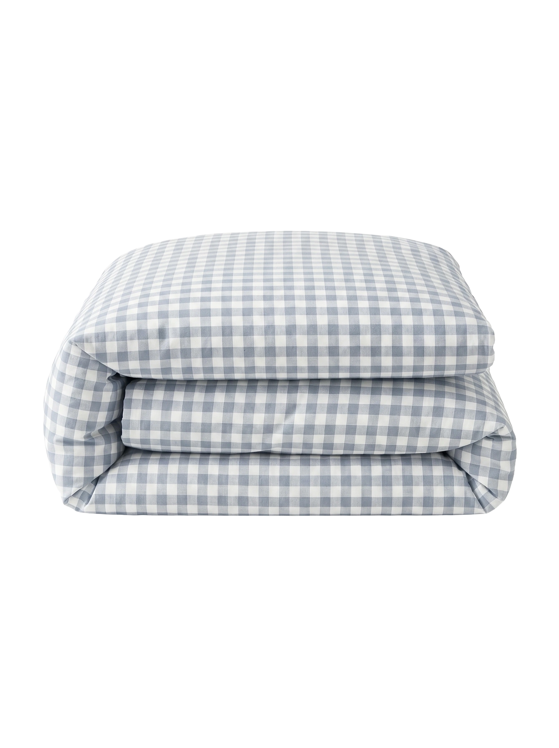 GINGHAM DUVET COVER - VANILLA BERRY
