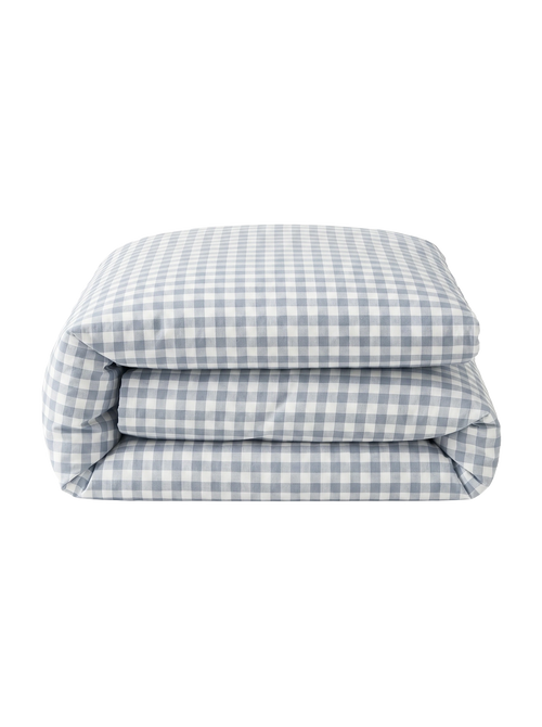 GINGHAM DUVET COVER - VANILLA BERRY